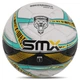 Мяч футбольный профессиональный №5 SOCCERMAX (PU, Белый-желтый) (FB-5049_Белый-желтый) - изображение 1