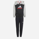 Дитячий теплий спортивний костюм (толстовка + штани) для хлопчика adidas LK BL FL TS IJ6386 116 см Сірий/Чорний (4066762627714) - зображення 1