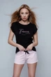Бавовняна піжама з шортами Novia Sensis M black (6000002422699) - изображение 1