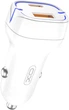 Автомобільний зарядний пристрій XO CC37 1 USB QC 3.0 + Type-C PD (20W) White (CC37-WH) - зображення 1