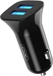 Автомобильное зарядное устройство XO TZ10 2.4A/2 USB + Lightning Black (TZ10-L-BK) - изображение 2