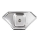 Кухонная мойка из нержавеющей стали Platinum 9550В ДЕКОР (0,8/180 мм) - изображение 1