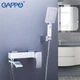 Cмеситель для ванны однорычажный с коротким изливом GAPPO белый латунь G3207-8 - изображение 2