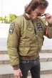 Бомбер MA-1 олива з нашивками 831 БрТА L - изображение 3