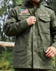 Куртка M-65, хакі з американськими нашивками 4XL - изображение 7