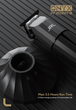 Професійний тример JRL ONYX TRIMMER JRL-2O2OT-B для бороди та вусів, 5 насадок - зображення 3