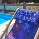 Шезлонг раскладной деревянный с подушкой и принтом Galaxy dreams - садовый лежак для кафе, террасы, балкона или дачи - изображение 2