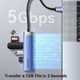 Адаптер USB хаб 3x USB 3.0 5 Гбіт/с + RJ45 1 Gigabit LAN Ethernet Adapter 1000mb/s + type-C додаткове живлення для MacBook, iMac, iPad, Chromebook, Samsung, Xiaomi та ін. USB-A концентратор, док-станція HUB Vention metall - зображення 3