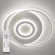 Люстра світлодіодна стельова LUMINARIA GEOMETRIA ROUND 60W R560/490 WHITE 220V IP20, LED світильник з пультом ДУ - Уцінка - зображення 1
