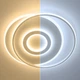 Люстра світлодіодна стельова LUMINARIA GEOMETRIA ROUND 60W R560/490 WHITE 220V IP20, LED світильник з пультом ДУ - Уцінка - зображення 3