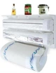Кухонний потрійний тримач Triple Paper Dispenser 3 в 1 для паперових рушників харчової плівки та фольги - зображення 3
