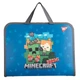 Папка-портфель FC Yes Minecraft "Майнкрафт" 35х26х3 cм на молнии пластиковый с тканевыми ручками синий (492237) - изображение 1