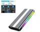Зовнішня кишеня Deepfox M9 RGB для M.2 SSD NVMe (PCIe) / NGFF (Sata) Type-C USB 3.1 Gen 2 - зображення 4
