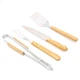Набір аксесуарів для барбекю гриля мангалу BBQ Tools Set у чохлі, чорний (AL 4) - зображення 3