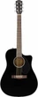 Электроакустическая гитара Fender CD-60SCE Black WN - изображение 1