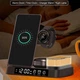 Беспроводная зарядная станция A37 4в1 Apple Watch/Airpods/Phone, RGB light/Clock 30W - изображение 4