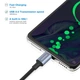 ​Кабель aceyoon Type A to Type-C USB2.0, 3A, 0.1м черный - изображение 4