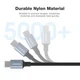 ​Кабель aceyoon Type A to Type-C USB2.0, 3A, 0.1м черный - изображение 5