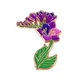 Брошь-значок BROCHE бижутерия Цветы Фрезия фиолетовая BRGV114061 - изображение 1