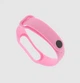 Ремешок Xiaomi Mi Band 4 / 3 силиконовый однотонный браслет Светло-розовый 2418P - изображение 2
