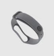 Ремешок Xiaomi Mi Band 4 / 3 силиконовый однотонный браслет Серый 2418P - изображение 2