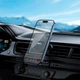 Автомобильный держатель холдер для телефона HOCO ring magnetic car holder H46 (air outlet) |4.5-7"| Черный - изображение 8