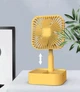 Портативный настольный мини вентилятор Mini Fan JY-1129 USB Желтый - изображение 4