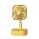 Портативный настольный мини вентилятор Mini Fan JY-1129 USB Желтый - изображение 2