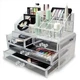 Органайзер для косметики Cosmetic Storage Box прозрачный акриловый 4 ящика 16 ячеек - изображение 4