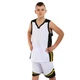 Форма баскетбольная детская Zelart L044 размер 3XS рост 110-120 см White-Black - изображение 1