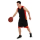 Форма баскетбольная Zelart L044 размер 2XL рост 170-175 см Black-Red - изображение 3