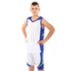 Форма баскетбольная детская Zelart L046 размер M рост 150-160 см White-Blue - изображение 3