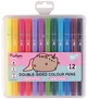 Фломастеры двусторонние Yes Pusheen 12 цветов (650561) (5056574436818) - изображение 1