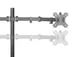 Крепление настольное для 2-х мониторов Brateck LDT66-C034 диагональ 17"-27" нагрузка 18 кг Черный - изображение 8