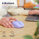 Компьютерная мышь Trust Ozaa Compact Multi-Device Wireless беспроводная 3200 dpi Фиолетовый (25384) - изображение 11