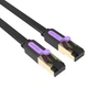 Кабель сетевой Vention Flat Cat.7 RJ45 Интернет кабель (патч-корд, Patch Cable) 10 м Black (ICABL) - изображение 2
