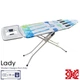 Дошка для прасування Casa Si Lady 122x38 Білий/Синій Лак сталевий каркас висота 76-92 см сітчаста робоча поверхня висувна (DAS302443) - зображення 1