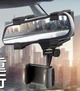 Держатель для телефона на зеркало заднего вида в машину Clip phone Holder, крепление для телефона Черное - изображение 5