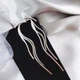 Длинные серьги цепочки Honey Fashion Accessories серебристый (12-141) - изображение 1