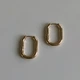 Сережки-овали в стилі мінімалізм "Modern Oval" Honey Fashion Accessories золотистий (120146) - зображення 4