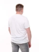 Футболка мужская белая однотонная широкая 6228-4 XL - изображение 5
