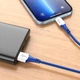 Кабель HOCO X70 Lightning Ferry charging data cable синій 6931474760449 - зображення 3