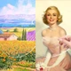 Палитра овальная пластиковая прозрачная для рисования без лунок 20х30см - изображение 8