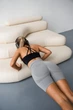 Спортивні жіночі подовжені шорти Hot з подвійним пуш-ап ефектом та гарною утяжкою для фітнесу, танців, йоги XS-S Світло-сірі (MS11000HS) - зображення 4