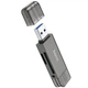 Кардрідер HOCO HB39 USB/Type-C 3.0 high-speed card reader Metal Gray (6942007604819) - зображення 2