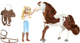 Lalka z akcesoriami Mattel Spirit Abigail and Horse 17.5 cm (0194735036820) - obraz 5