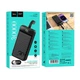 Павербанк PowerBank зі швидкою зарядкою та ліхтарем 30000mAh HOCO J123B |3USB/1Type-C, 22.5W+PD20W| Чорний - зображення 2