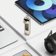 Металлическая USB Флешка 2в1 128GB Type-C/USB 3.2 High Speed 5G для телефона компьютера USAMS US-ZB274 Серый - изображение 10