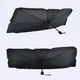Автомобильный солнцезащитный зонт на лобовое стекло Car Umbrellas с чехлом Черный - изображение 9