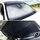 Автомобильный солнцезащитный зонт на лобовое стекло Car Umbrellas с чехлом Черный - изображение 10